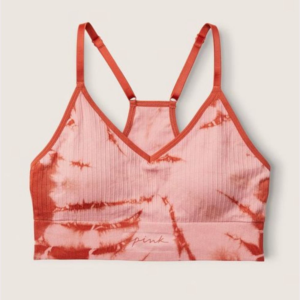 VS PINK Seamless Lightly Lined Sport Bra Size XS - Picture 2 of 3